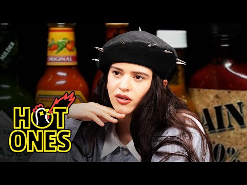 Rosalía Can't Stop Laughing While Eating Spicy Wings | Hot Ones