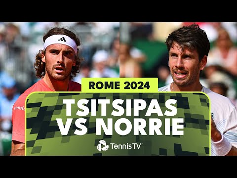 Stefanos Tsitsipas vs Cameron Norrie Highlights | Rome 2024