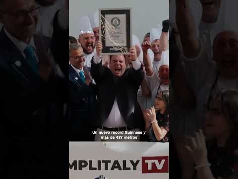 Así es el tiramisú más largo del mundo, del tamaño de cuatro campos de fútbol