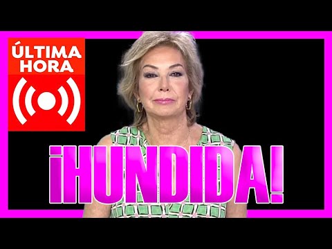 ÚLTIMA HORA. ANA ROSA QUINTANA HUNDIDA...