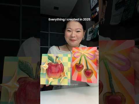 Everything I created in 2025 🎨✨ #art #artist #painting #mixedmedia