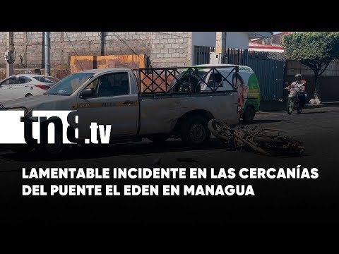 El supuesto irrespeto a una señal de alto provoca accidente de tránsito en Managua