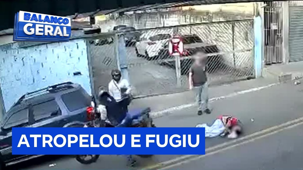 Suspeitos atropelam pedestre durante fuga após tentativa de assalto em Carapicuíba SP