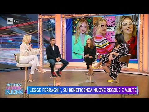 "Legge Ferragni": ok da governo, influencer: "Sono lieta" - La Volta Buona 26/01/2024