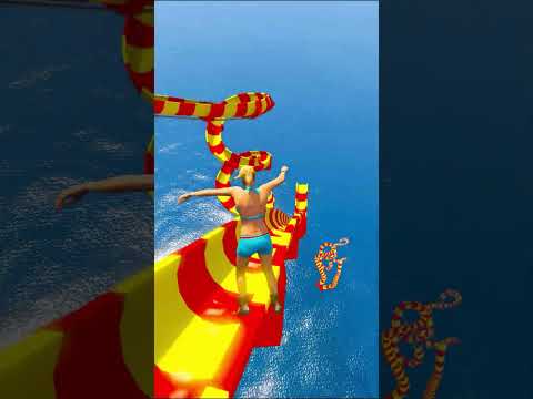 Tracey Hilarious Water Slide #shorts #waterslide #waterpark