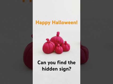 Happy Halloween! Can you find the hidden symbol? #playdoh