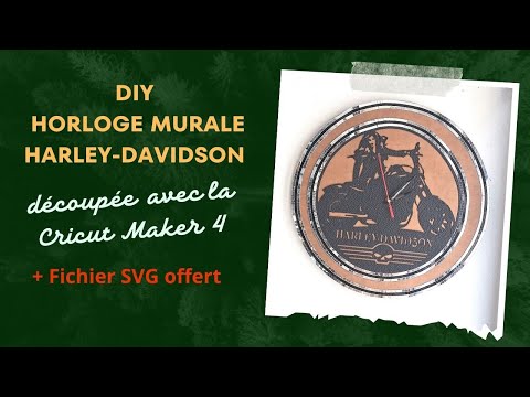 DIY Horloge Murale Style Biker avec la Cricut Maker 4 + SVG offert