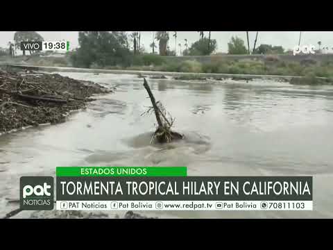 Internacional: Tormenta tropical Hilary en California