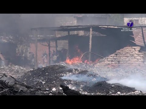 Cuantiosos daños provocó incendio en la delegación Villa de Pozos