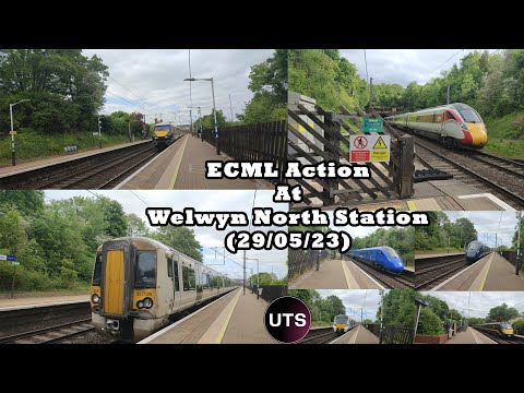 East Coast Mainline Action At Welwyn North Station (29/05/23)