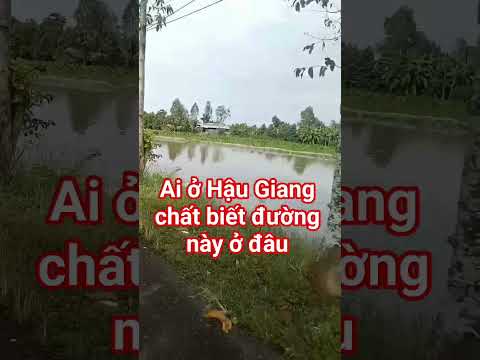 đoạn đường đẹp ở Hậu Giang