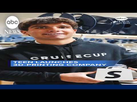 Teen launches 3D-printing company