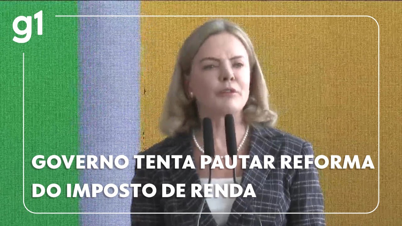 Jornal da Globo Governo tenta pautar reforma do Imposto de Renda