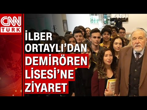 İlber Ortaylı, Demirören Lisesi öğrencilerine Atatürk'ü anlattı, soruları cevapladı...