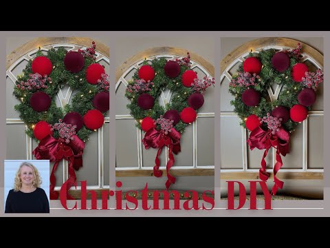 EASY ELEGANT CHRISTMAS 🎄WREATH TUTORIAL - CHRISTMAS CRAFTS | DIY 🎄WALL/DOOR DECOR NEW TREND 2025