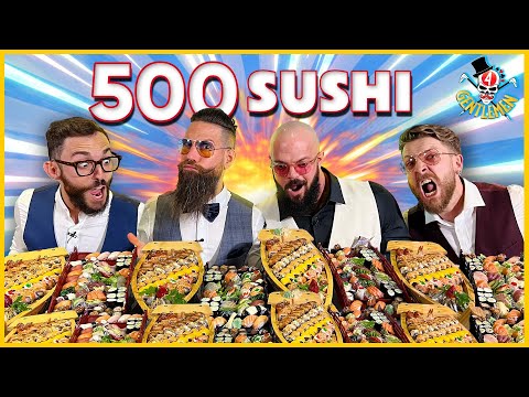 500 SUSHI CHALLENGE con i GENTLEMEN - @DANNY LAZZARIN @xMurry @Maurizio Merluzzo