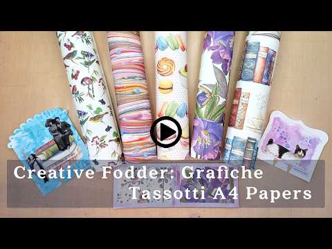 Creative Fodder: New Styles Of Grafiche Tassotti Paper From Italy