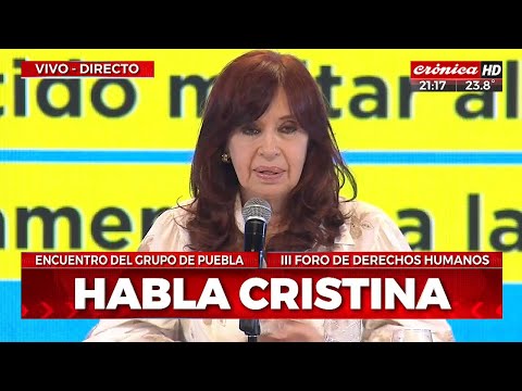 Cristina Kirchner: Pasamos del poder militar al poder judicial
