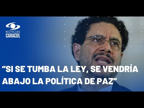 ¿Qué pasará en Colombia si se tumba la ley de paz total? Senadores analizan el panorama?