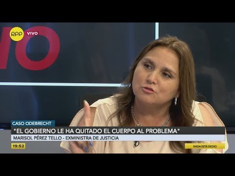 Marisol Pérez Tello: “Odebrecht no sabe ganar una licitación limpiamente”