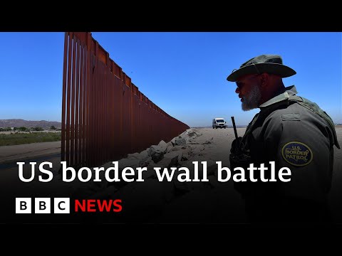Biden approves new section of border wall as Mexico crossings rise - BBC News