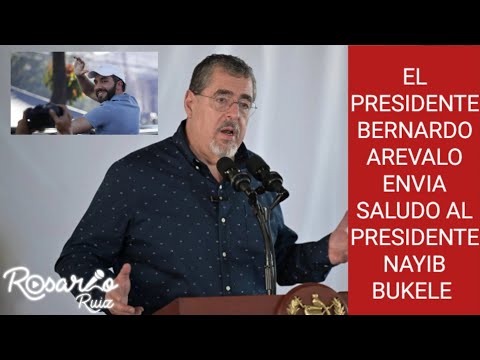 Bernardo Arévalo saludó así a Nayib Bukele por su re elección como Presidente de El Salvador