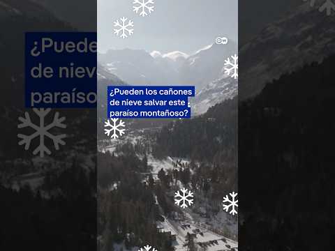 Cañones de nieve artificial podrían frenar deshielo de glaciares #shorts