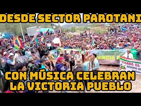 ASI FESTEJARON EL TRIUNFO DEL PUEBLO PATRIOTA DESDE PIRQUE PAROTANI..