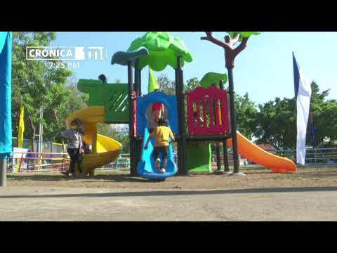 Rehabilitan parque infantil del barrio Rigoberto López Pérez en Managua - Nicaragua