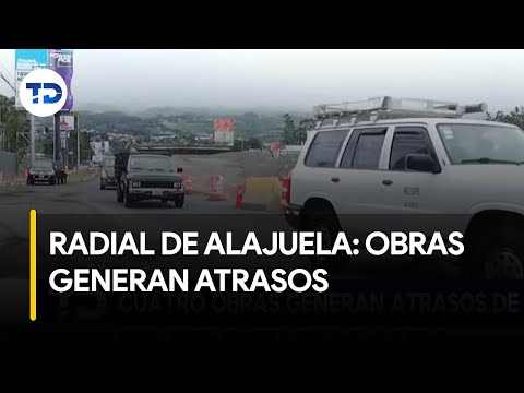 Obras generan atrasos de hasta una hora en Radial de Alajuela