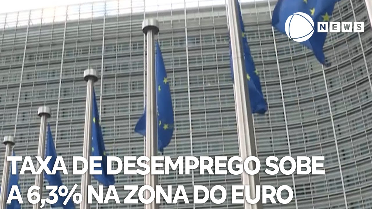 Taxa de desemprego sobe e chega a 63 na zona do euro