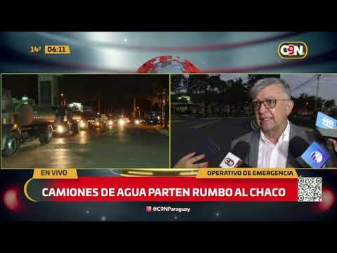 Operativo Emergencia: Camiones de agua parten rumbo al Chaco