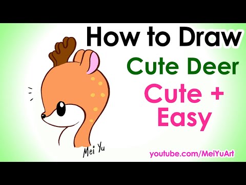 How to Draw a Deer | MeiYuArt (Fun2draw) | How to Draw Animals Art Class - How to Draw Step by Step