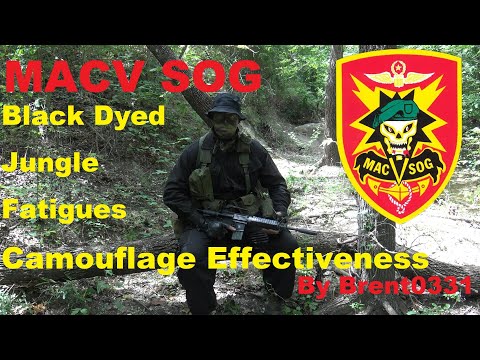 MACV SOG Black Jungle Fatigues Camouflage Effectiveness