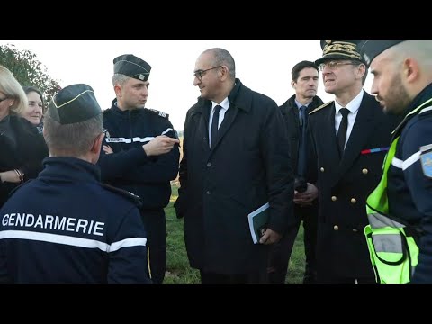 French interior minister visits law enforcement ahead of New Year's Eve | AFP