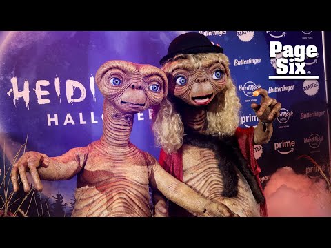 Heidi Klum and husband Tom Kaulitz both dress up as E.T. for Halloween 2024