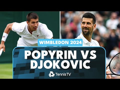 Novak Djokovic vs Alexei Popyrin Third Round Match | Wimbledon 2024 Highlights