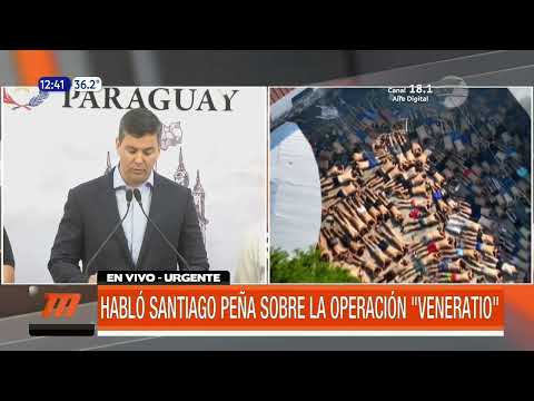 Habló Santiago Peña sobre la operación Veneratio