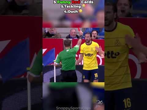 5 Funniest Red Cards Ever 😂