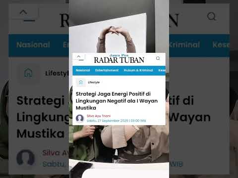 Strategi Jaga Energi Positif di Lingkungan Negatif ala I Wayan Mustika