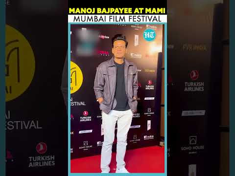 Manoj Bajpayee Makes A Stunning Entrance At The MAMI Mumbai Film Festival