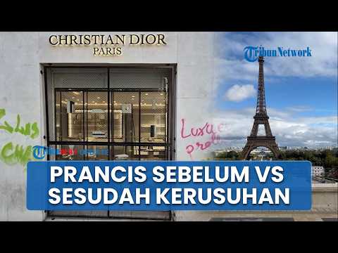 Perbandingan Kondisi Prancis Sebelum vs Sesudah Kerusuhan, Kini Toko-toko Mewah Hancur Dijarah