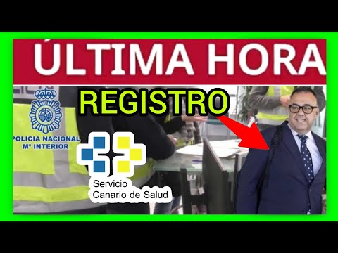 POLICÍA REGISTRA SERVICIO CANARIO DE SALUD