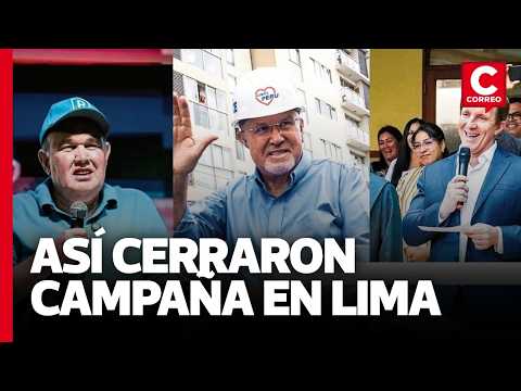 Elecciones 2026: López Aliaga, Bruce y Allison cierran campaña en Lima  Correo