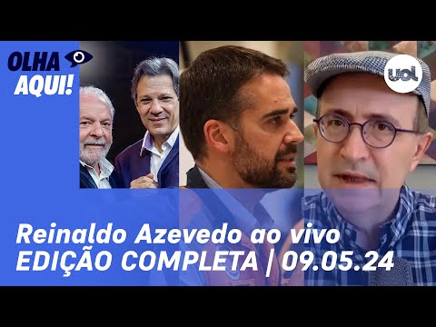 Reinaldo Azevedo ao vivo: Lula e chuvas no RS, gestão Leite, caso Pablo Marçal e+ | COMPLETO | 09/05