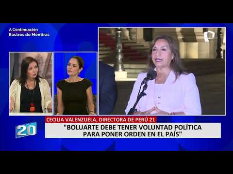 Cecilia Valenzuela: Boluarte debe tener voluntad política para poner orden en el país