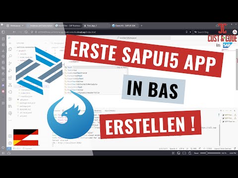 Erste SAPUI5 Applikation in Business Application Studio (BAS) erstellen [deutsch]