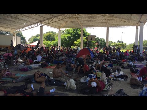 Nicaragüenses encabezan caravana de migrantes