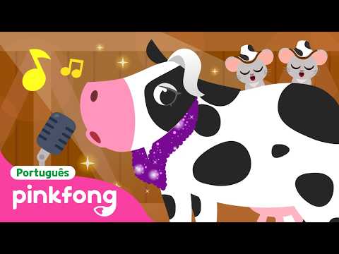 A Canção do Vaca 🐮 | Canções de Animais da Fazenda | Pinkfong, Bebê Tubarão! Canções para Crianças