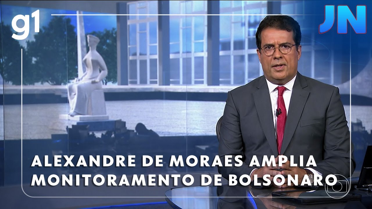 Jornal Nacional Moraes determina vistoria nos carros e reforço na segurança na casa de Bolsonaro